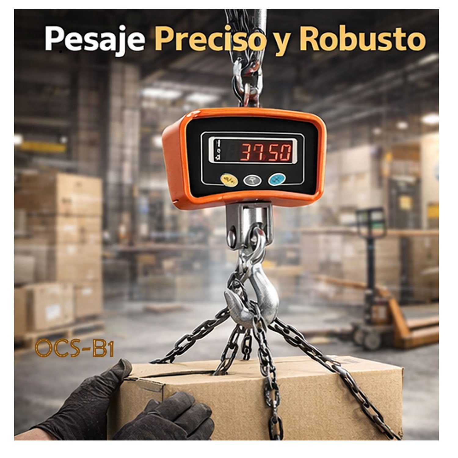 Dinamómetro electrónico con gancho OCS-B1 - Imagen 2