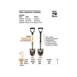 Alternative view of Pala Jardinera Truper 17193 Redonda