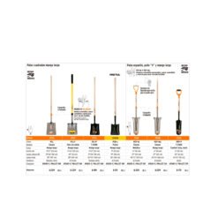 Alternative view of Pala cuadrada T-2000, mango largo 45", Truper 17176
