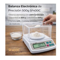 Balanza electrónica de precisión 500g SF400C