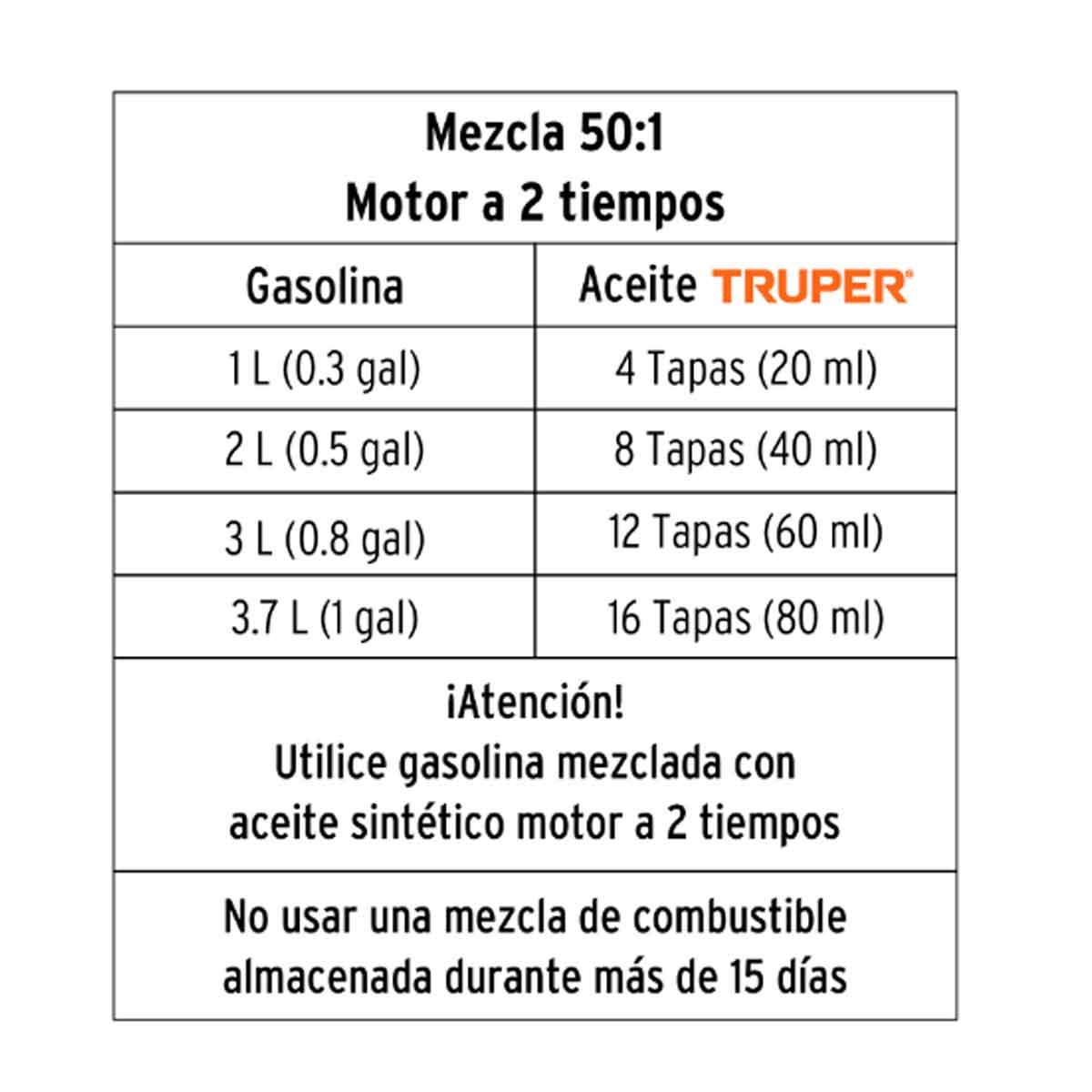 Cortasetos con motor a gasolina 26 cc, profesional, Truper 12251 - Imagen 3