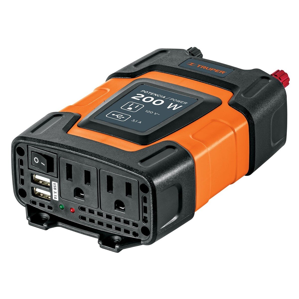 Inversor de corriente 200 watts Truper 10448