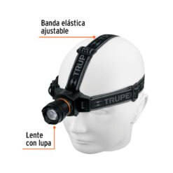 Alternative view of Linterna de minero 1 LED 340 lm recargable, Truper 16716