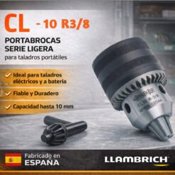 Mandril Liviano Llambrich CL10 R3/8 | 1–10 mm