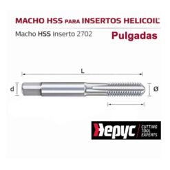 Macho Hss Inserto 2702 Hepyc Unc Nº10-24