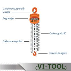 Diferencial Manual De Cadena 10Ton X 10Mt Vitool (Und) - Imagen 2