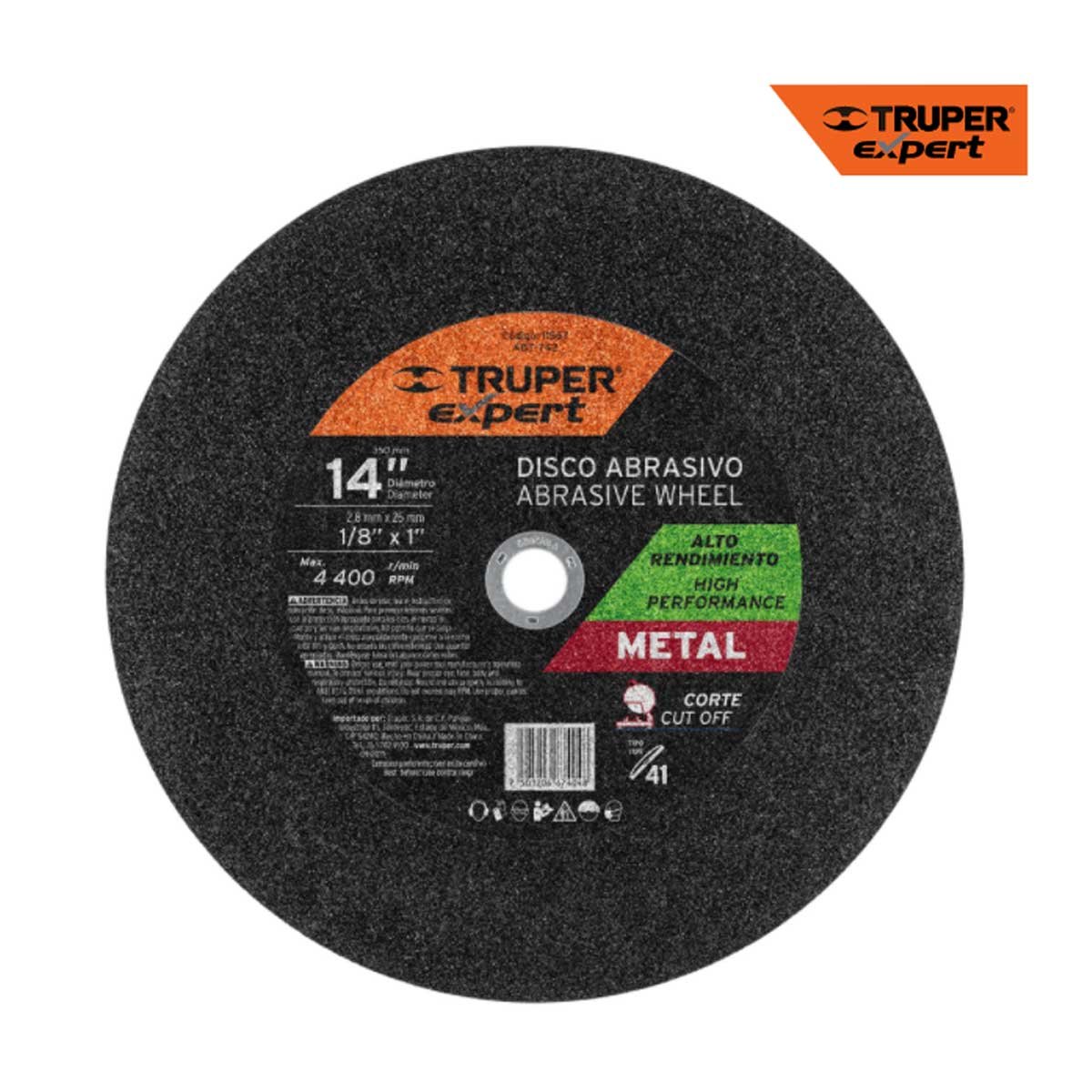 Disco Tronzadora Truper 11567 14"