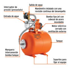 Bomba Hidroneumática De 1/2Hp