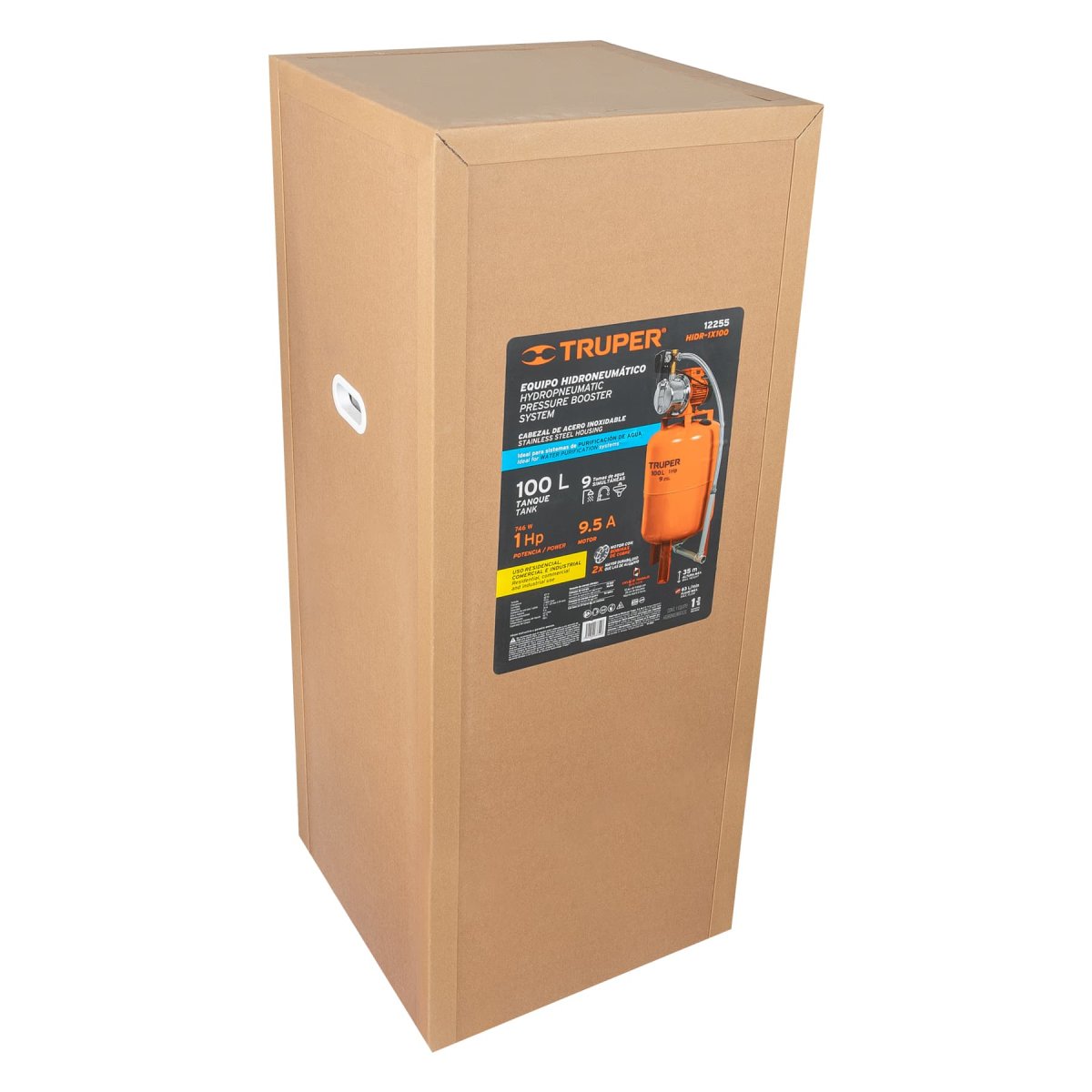 Bomba Hidroneumática 1 Hp, 100 Litros" Truper 12255 - Imagen 6