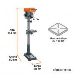 Taladro de piso 15" de 750 W (1 HP)
