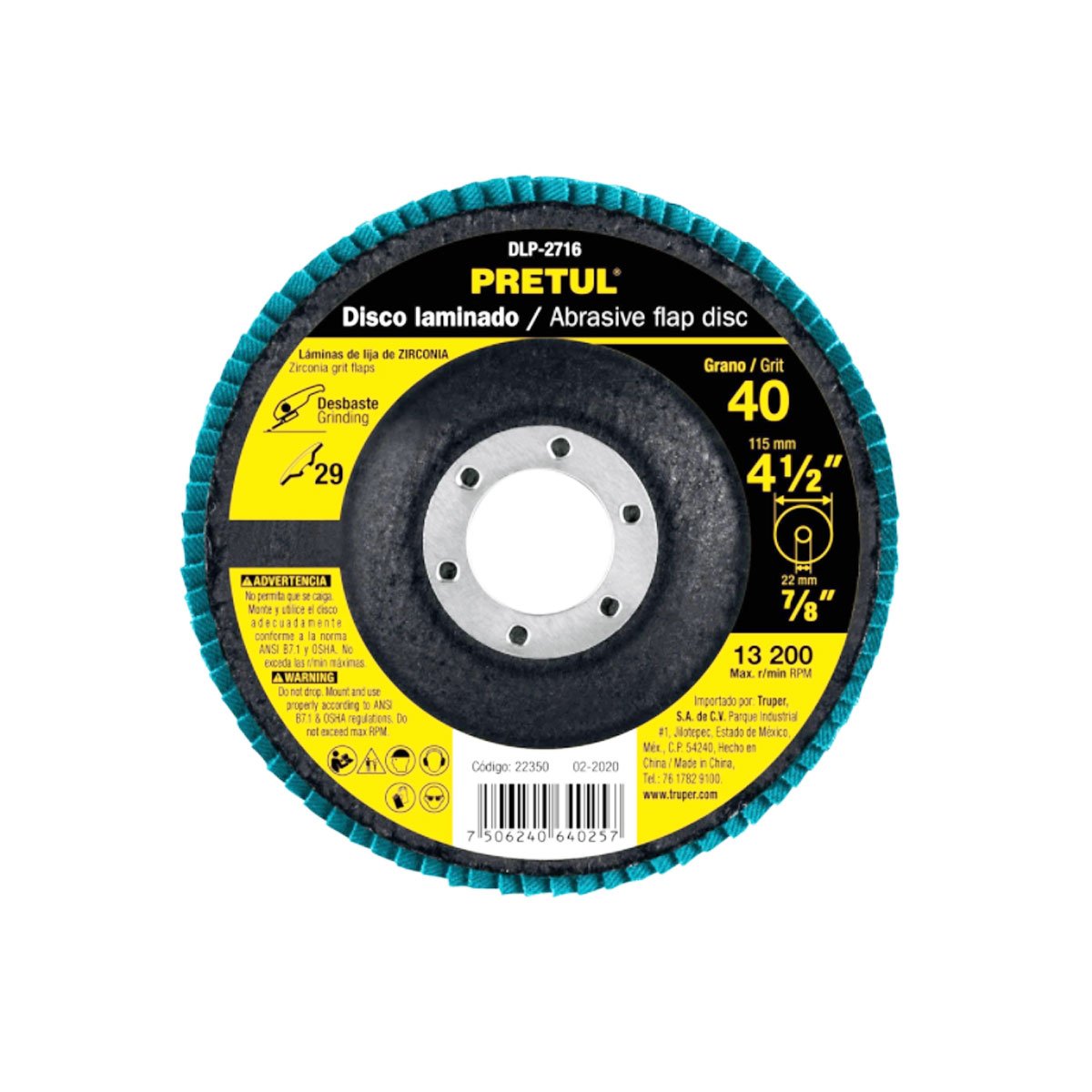 Disco Flap Pretul 22351 4.1/2 G.60