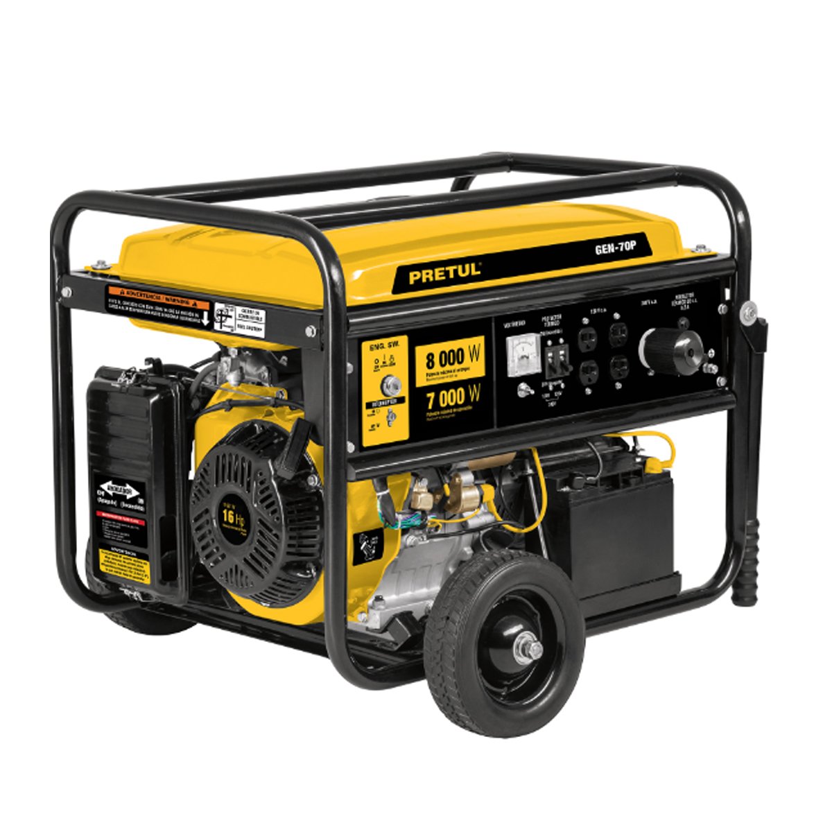 Generador portátil 8 kW motor a gasolina