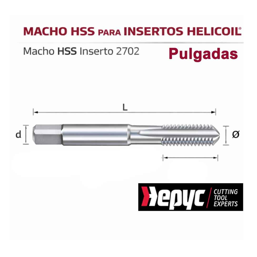 Macho Hss Inserto 2702 Hepyc Unc Nº10-24