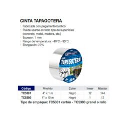 Cinta Tapagotera Tc5380 4 X 10M