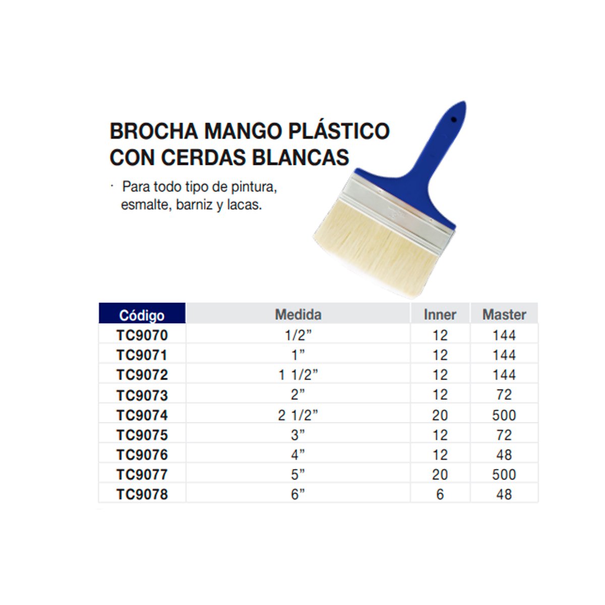 Brocha Cerda Mona Toolcraft 1 Tc9071
