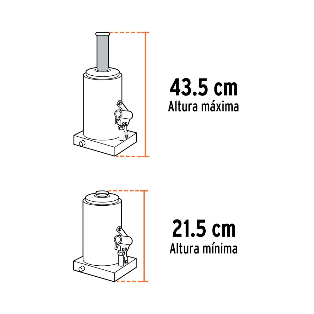 Gato De Botella, 6 Tons Truper 14814 - Imagen 3